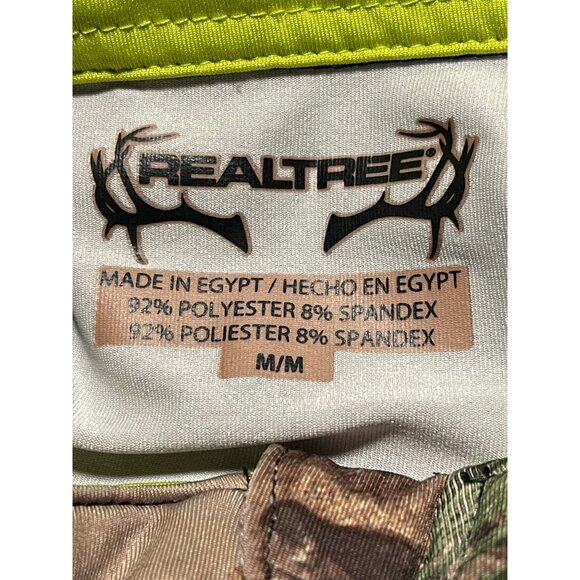Realtree Quarter Zip Camouflage Long Sleeve Performance Shirt Men M Scent Factor - Picture 6 of 9